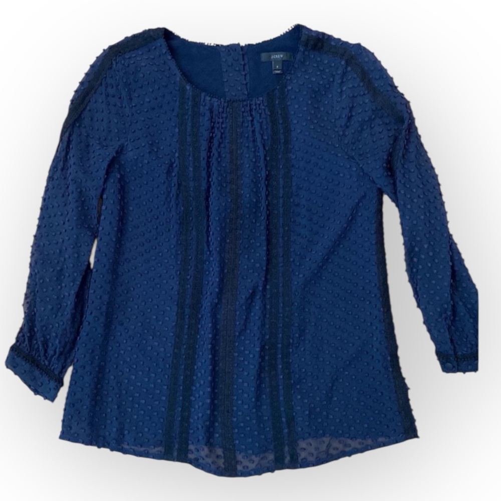 J. CREW Navy Blue Blouse | Size 2